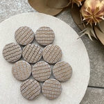 8pcs Handmade* 資材 B21-7 wood coin beads