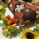 ロングシートクッションカバー 96×37cm フフラ：ガトーブラウン