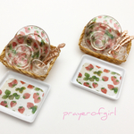 新生活応援・いちご柄食器セット
