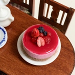 カシスムースのケーキ/ミニチュアスイーツ・ケーキ