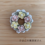 お花いっぱいのブローチ‪𓂃 𓈒𓏸