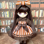 いちごチョコなストライプワンピースセットして<オビツ11>
