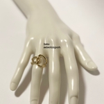 ゴールドの知恵の輪風Silver925リング(金メッキ加工)