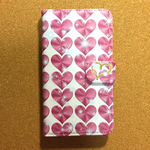 シャイニングハーツ 手帳型ケース ピンク AQUOS ARROWS Xperia iPhone galaxy 他 スマホ 全機種対応