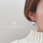 再販‥(送料無料)  フープピアス　silver
