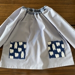 mii様専用☆グレーとくまのスモック