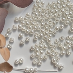 【30g】6mmプラスチックパールビーズ　約300個
