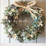 natural dry  wreathe