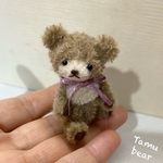 ミニチュア モールアート 月の輪 クマちゃん テディベア**Tamu bear