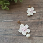 ピアス〜桜B(パール)