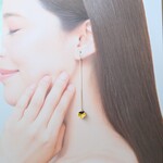 ビオラのお花♡華奢なロングチェーン♡ピアス・イヤリング♪【K18・K14GF/14kgf対応】