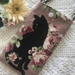 ハンドメイド　スマホポーチ 