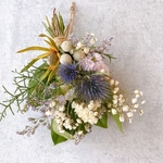 ドライフラワー Blue＆White スワッグ ブーケ ❀.*･ﾟ