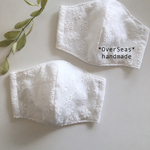 おはなのレース刺繍マスク｡ﾟ･:*+｡幼児〜低学年向け