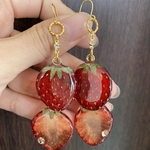 いちごいっぱいピアス［送料無料］