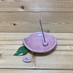 再販オススメ★葉っぱのお香立てセット★ピンク2-A