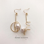 アシメワイヤー▸▹ピアス＆イヤリング
