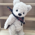 ハンドメイドテディベア風オフホワイトクマ🧸さんぬいぐるみ