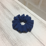 （子供用）シフォン生地で作ったシュシュ（ラピスラズリ）