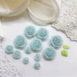 樹脂 薔薇 パーツ 中より少し大きめ  樹脂粘土 ローズ  2