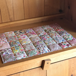 パッチワークマット＊リバティ pinkお花いっぱい