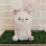もふもふ(ﾉ)•ω•(ヾ)うさぎちゃんあみぐるみ