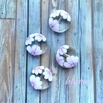 🆕【ビーズ】round flower beads #LV