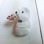 しろくまちゃんとキャンディ＊ブローチ＊送料込