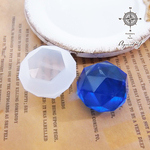 【大サイズ】ドーム型 カットあり 宝石 シリコンモールド 型 (1個) / モールド 型 シリコン レジン 粘土