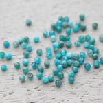 天然石・アパタイト・多面カットビーズ2mm(80個)