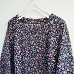 ピンクのお花のチュニックワンピース