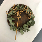 Mr &Mrs ケーキトッパー　ウェディング！