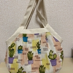 サボテン柄  グラニーバッグ サイズ小