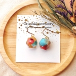967. さざれ石カラフルstone ピアス/イヤリング