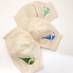 セキセイインコちゃんの国産4重ガーゼマスク