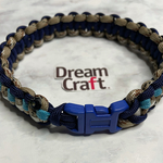 【オーダー品】小型犬用蓄光パラコード・ドッグカラー（マルチカラー）
