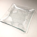 ときわ　　小皿　昭和レトロガラス　アンティーク　型ガラス　もったいないをカタチに　思い出と一緒に