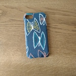 *受注製作*ミナペルホネン*sky flower*ブルー*mina perhonen*iPhoneケース*iPhoneカバー*スマホケース*スマホカバー