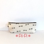 手描き風リボンがいっぱい＊ポーチ・ペンケース