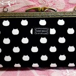 【受注製作】ねこたま　通帳も入る浮足がま口長財布