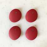 Matte Red Curved Oval Parts