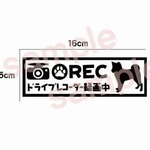 芝犬 しばけん シルエット ドライブレコーダー ステッカー 犬 車 リアガラス 可愛い