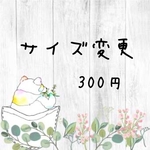 サイズ変更300円