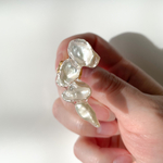 《右耳用デザインお任せ》pearl crip S【white pearl】