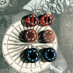 【3色ペア6コセット】JIRI＊IVANA#czech beads#チェコビーズ　wheels rustic14㎜ mix assort