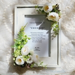 *ミニローズ* white フォトフレームアレンジ   .:*:・'°☆