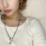 パールチェーンネックレス　ロング