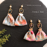 新色ファブリックタッセルピアス＊イヤリング