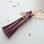 桜と蝶のタッセルチャーム☆バッグチャーム