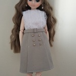 リカちゃん トレンチ スカート 単品 服 アウトフィット